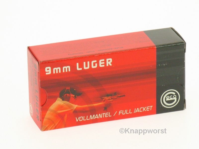 GECO 9mm Para Vollmantel Rundkopf - FMC 8g.