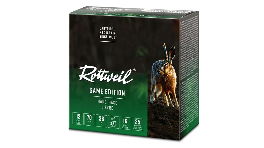 Rottweil Game Edition 12/70 Hase 3,5mm , 25er Packung