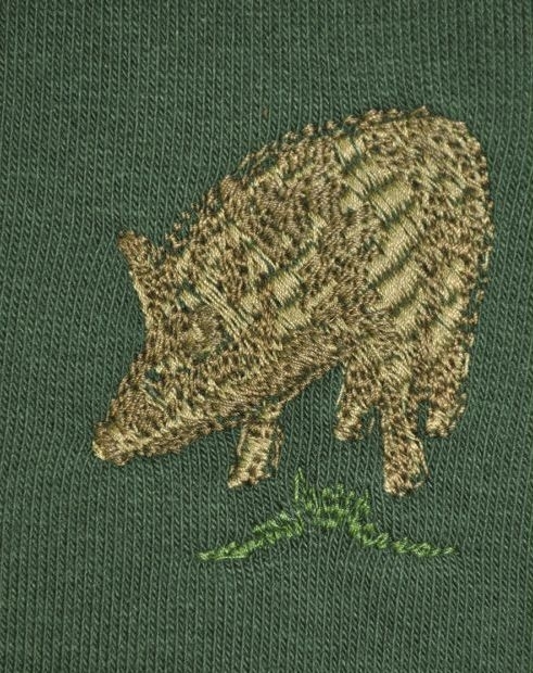 Sweatshirt Wildschwein oliv
