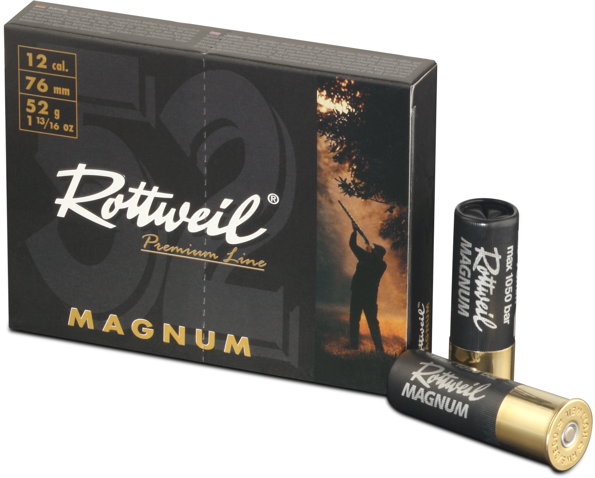 ROTTWEIL-Magnum 52 20/76 3,7mm Plastik, 10er Pack.