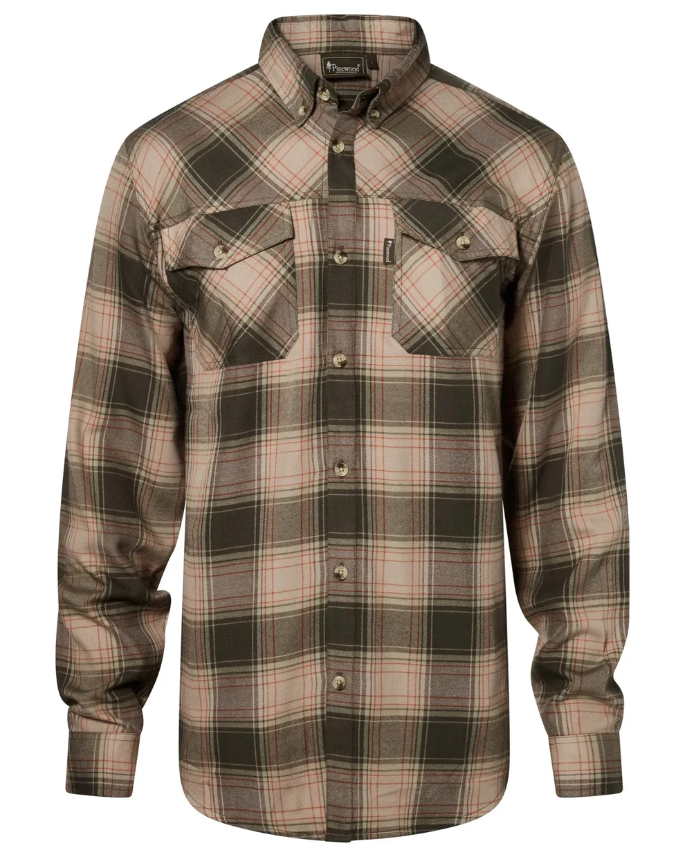 Pinewood Forest Flannel Hemd oliv