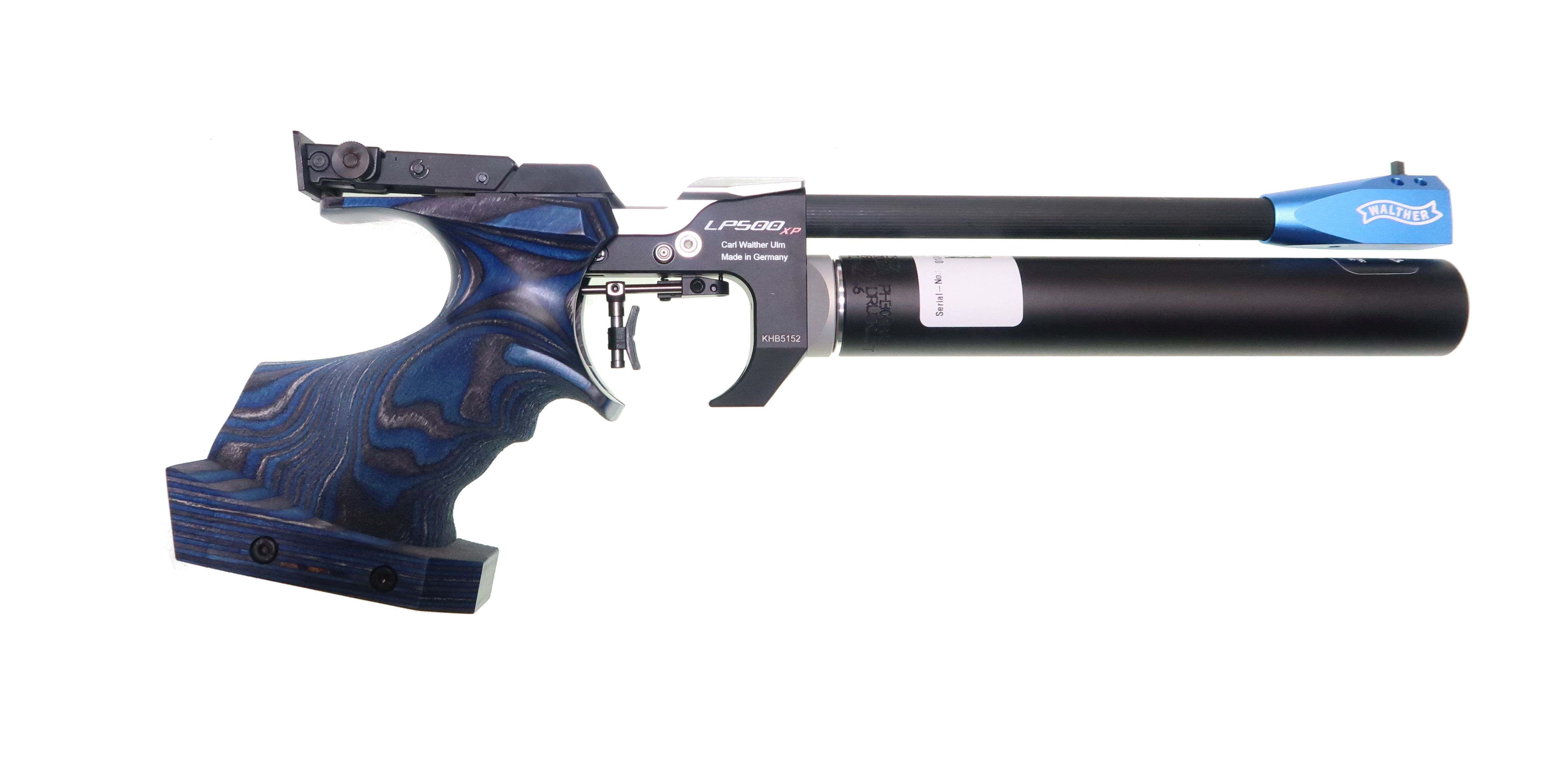 Walther LP 500 XP Blue Angel rechts, Griff Gr.M