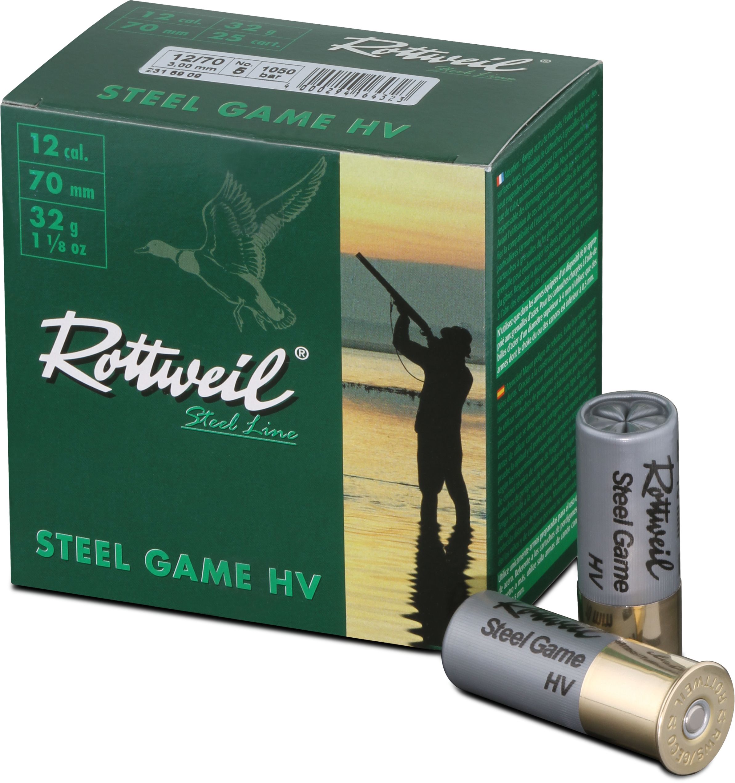 ROTTWEIL-Steel Game HV 12/70 3,0mm 25er