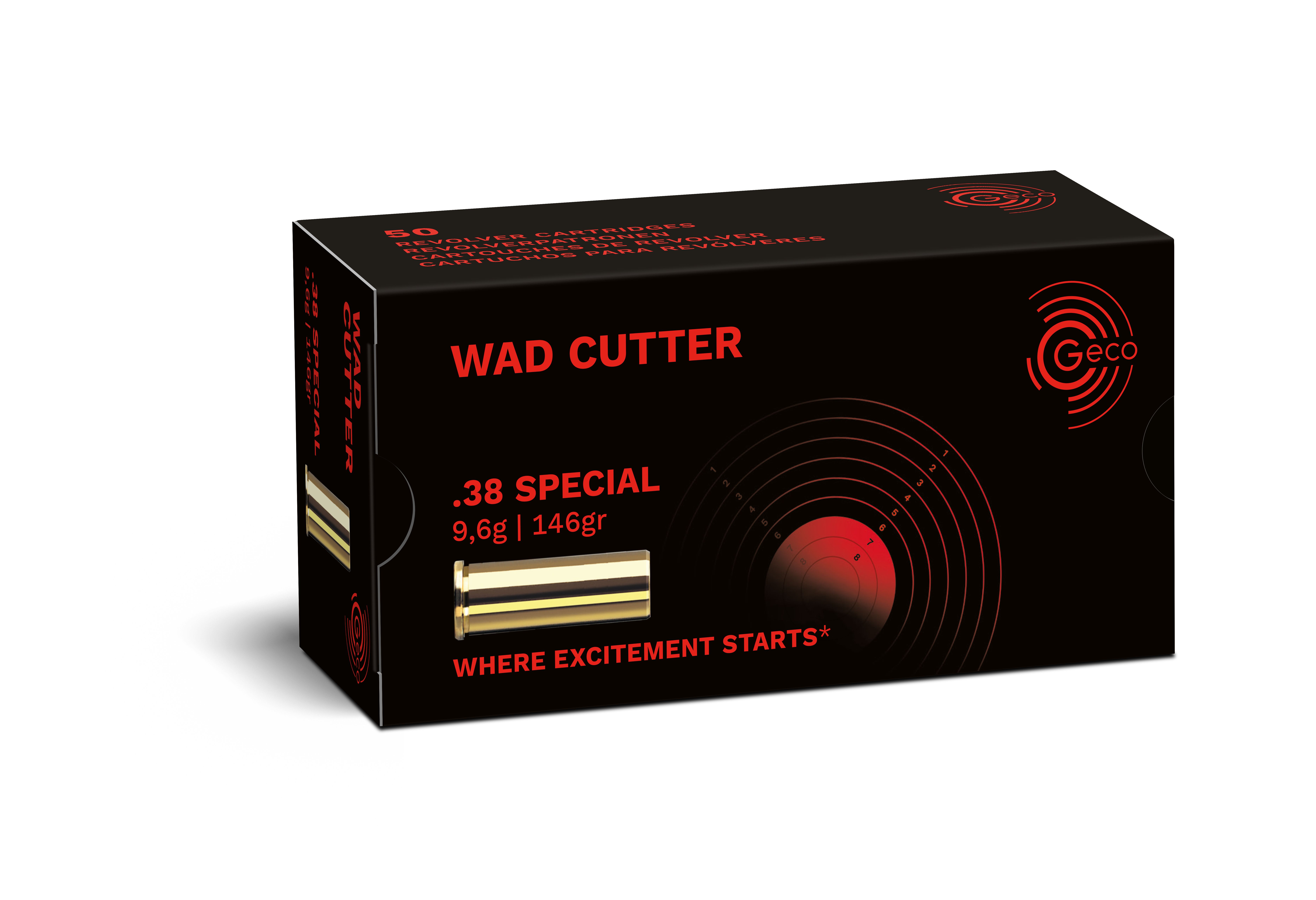 GECO .38 Spec. WadCutter - LWC 9,6g