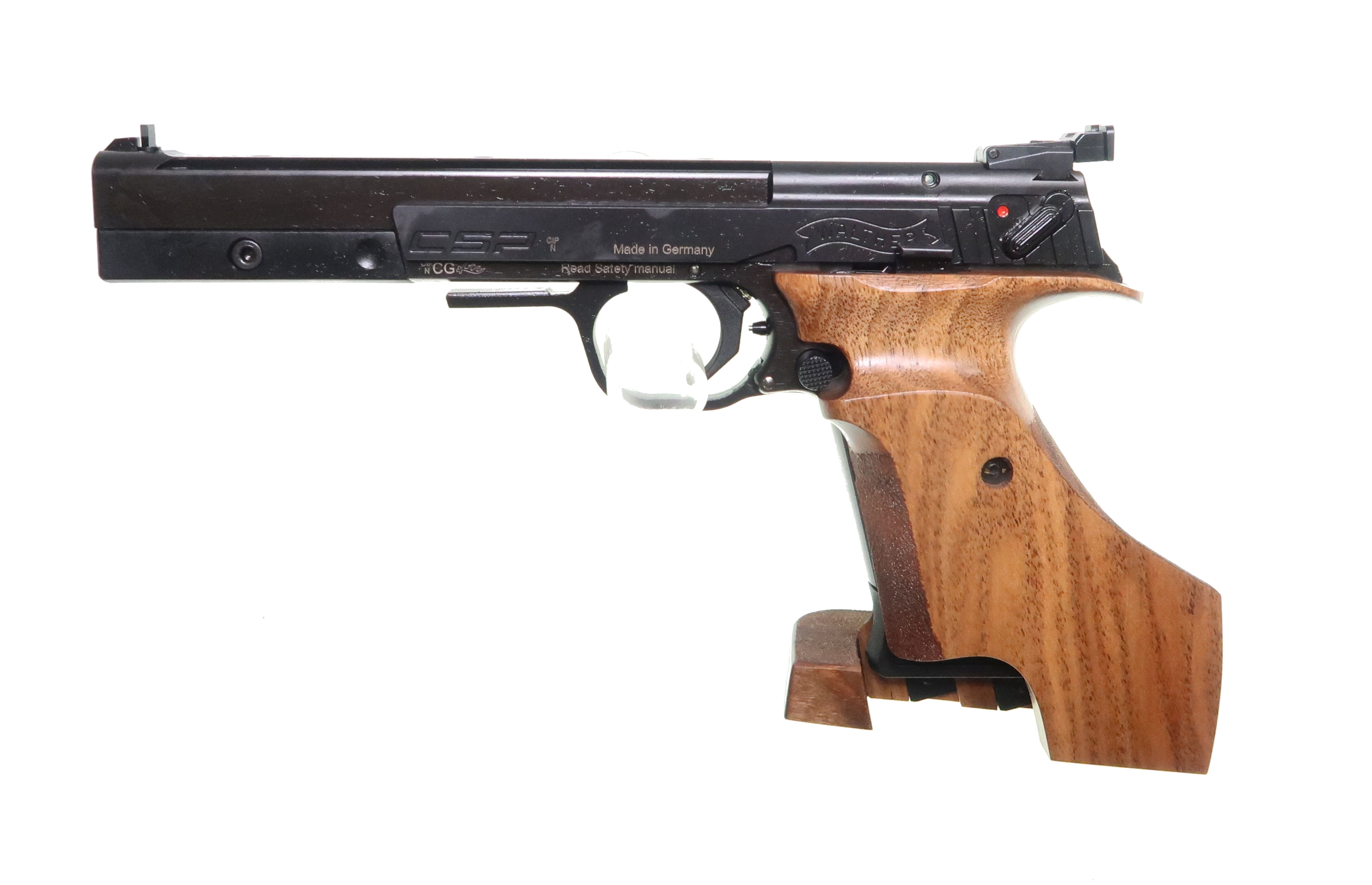 Walther CSP Expert Nussbaum Gr.M rechts, Kaliber .22lr.