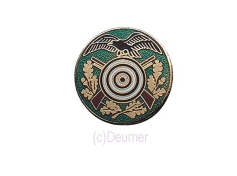 Abzeichen Adler Emaille,Deumer bronze, mit langer Nadel