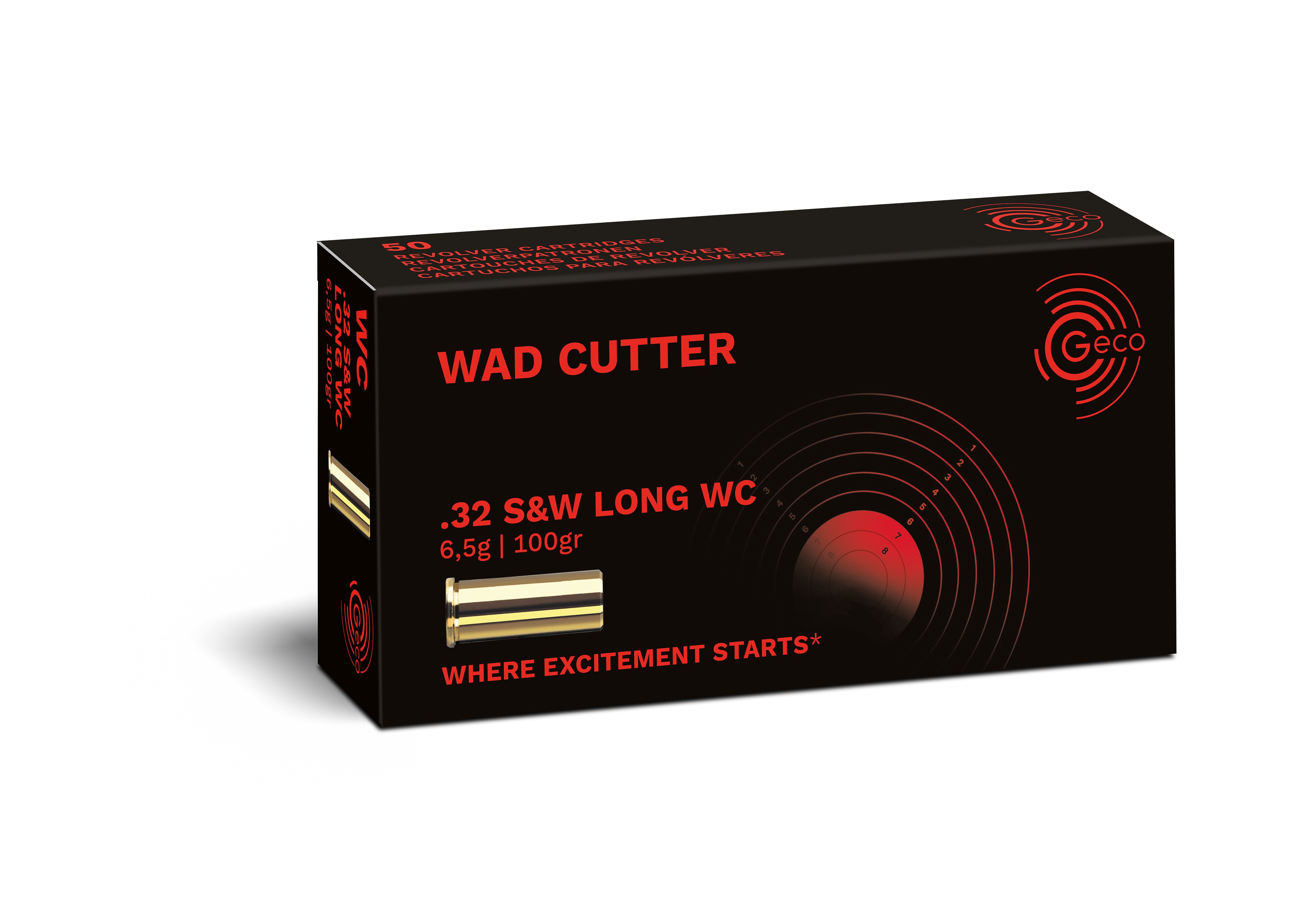 GECO .32 S&W lang WadCutter - LWC 6,5g.