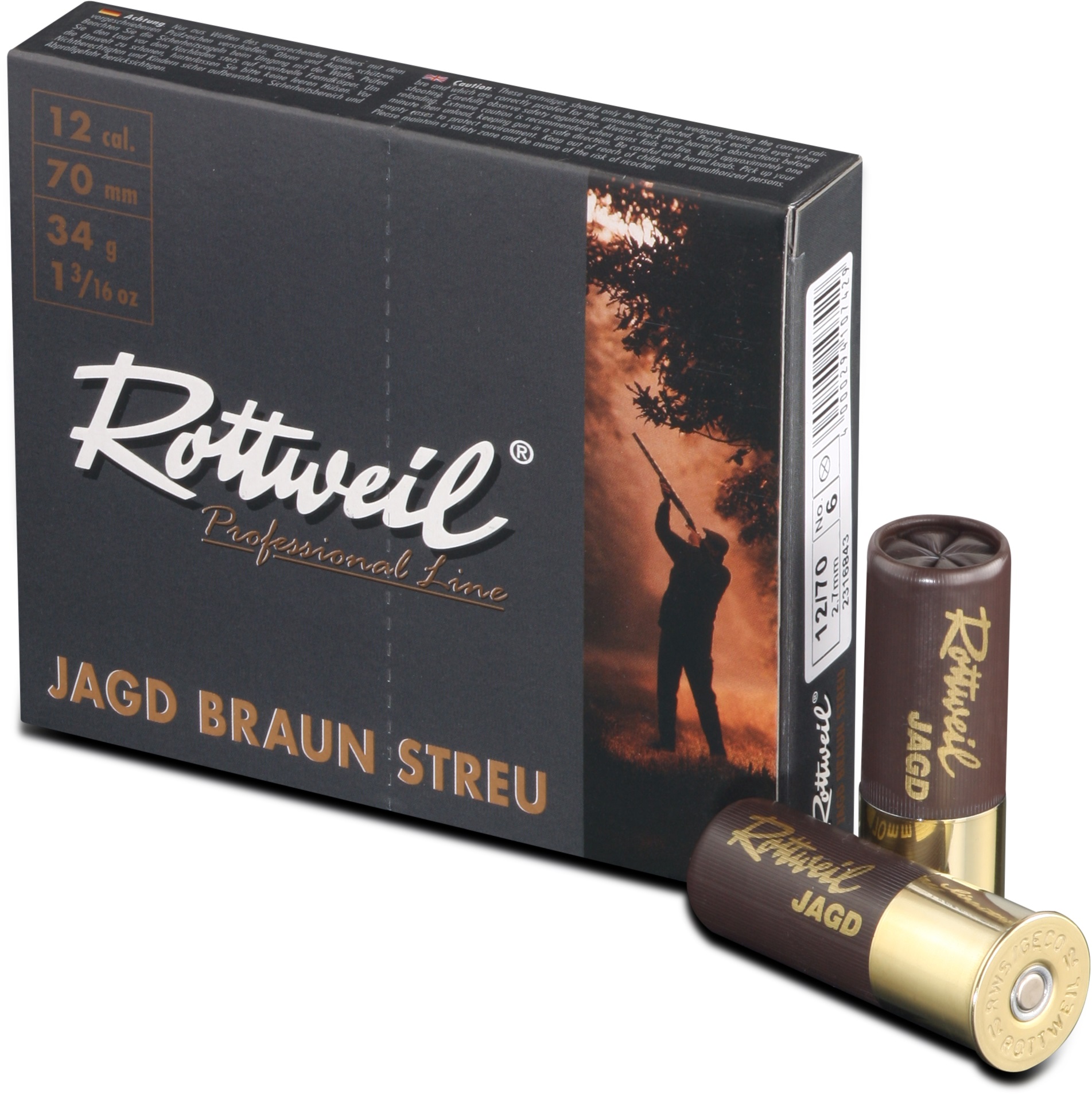 ROTTWEIL Jagd 12/70 3,2mm Streu Plast.10er Packung