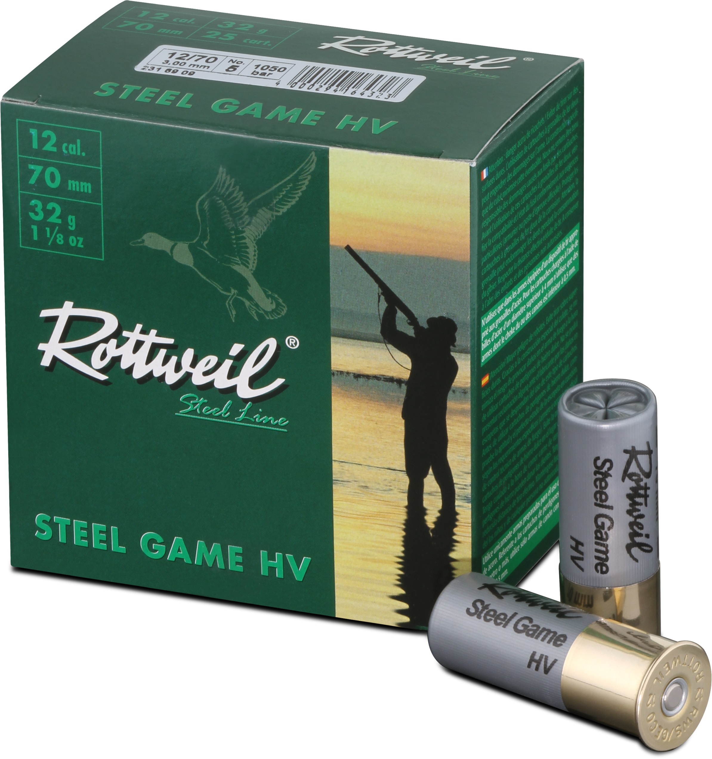 ROTTWEIL-Steel Game HV 12/70 3,25mm 25er
